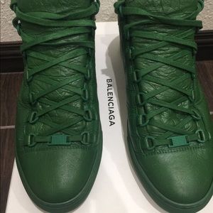 Balenciaga Shoes - Balenciaga Arenas high top (Green) Size 42 Balenciaga Shoes - Balenciaga Arenas high top (Green) Size 42